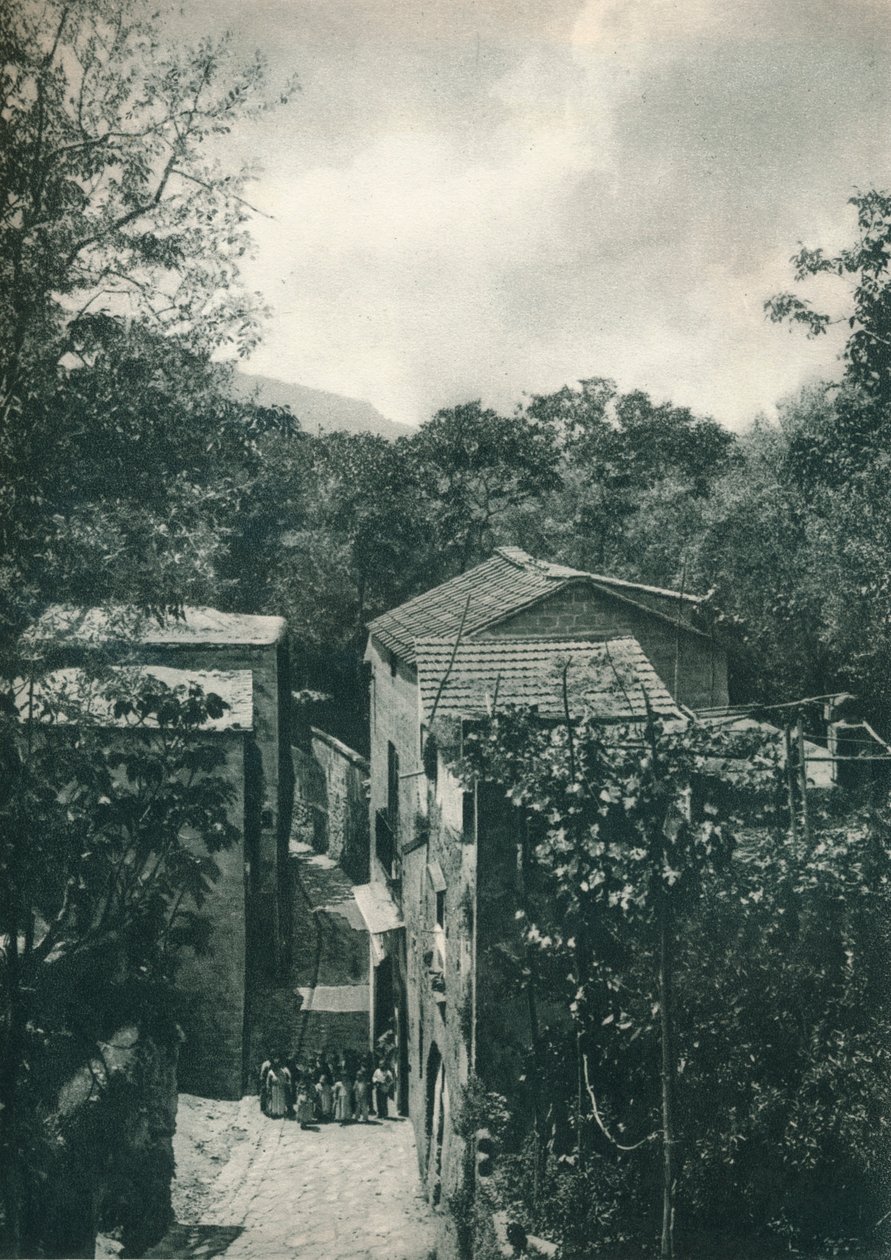 Narrow street, Capri, Italy, 1927 by Eugen Poppel