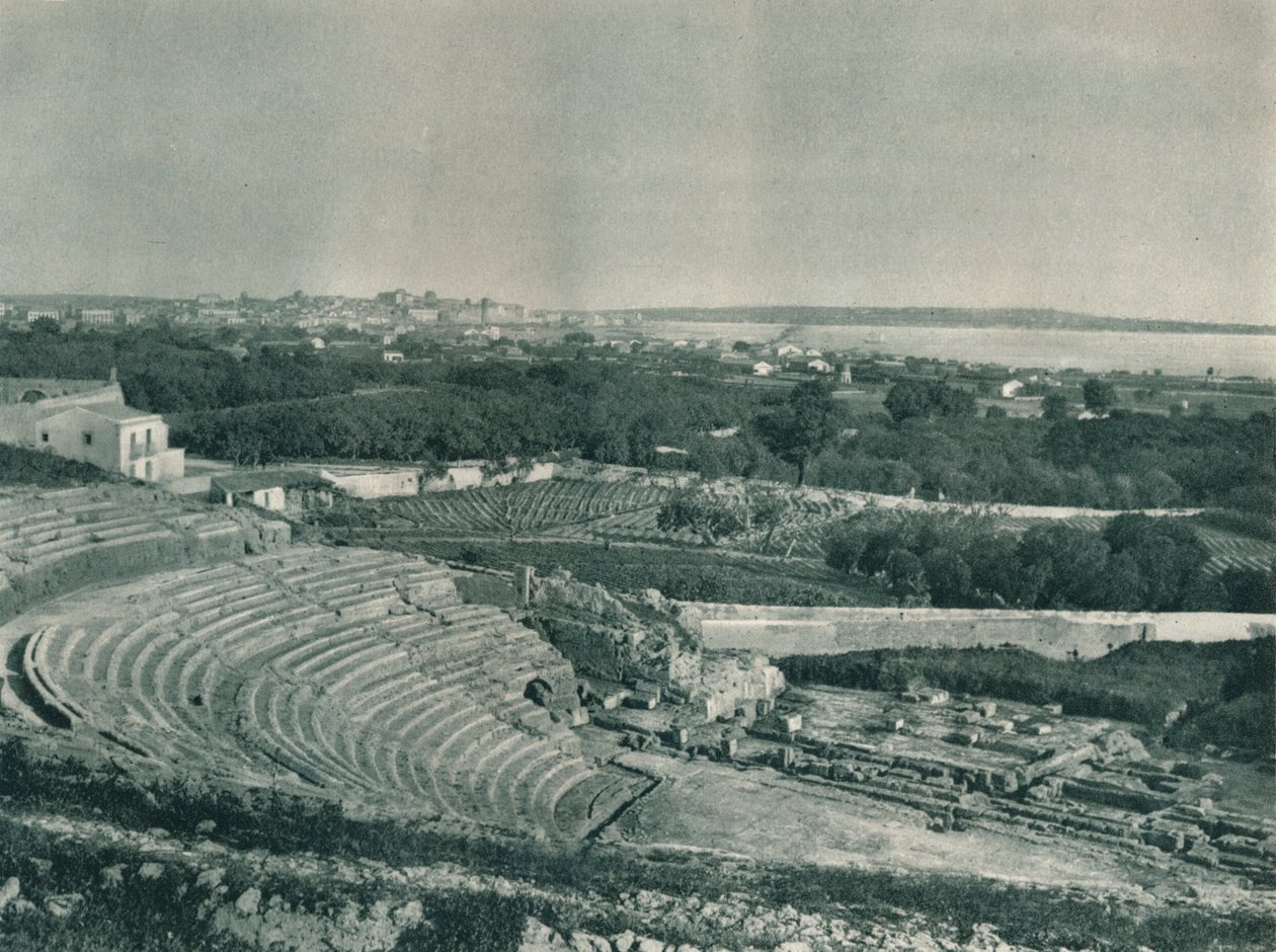 View of the Town from the Greek Theatre, Syracuse, Sicily, Italy by Eugen Poppel