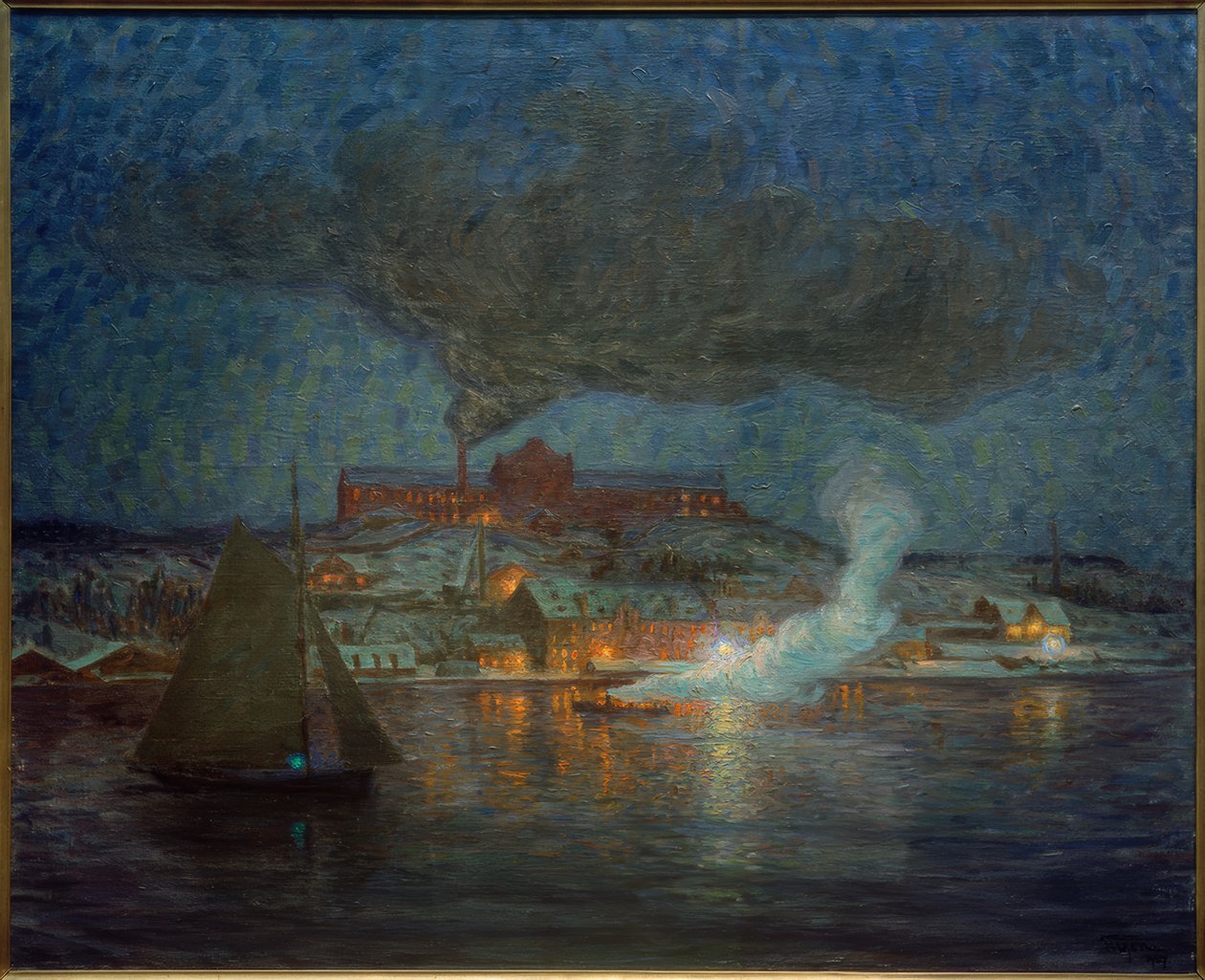 Oil Factory in Rökar by Eugen Prinz von Schweden