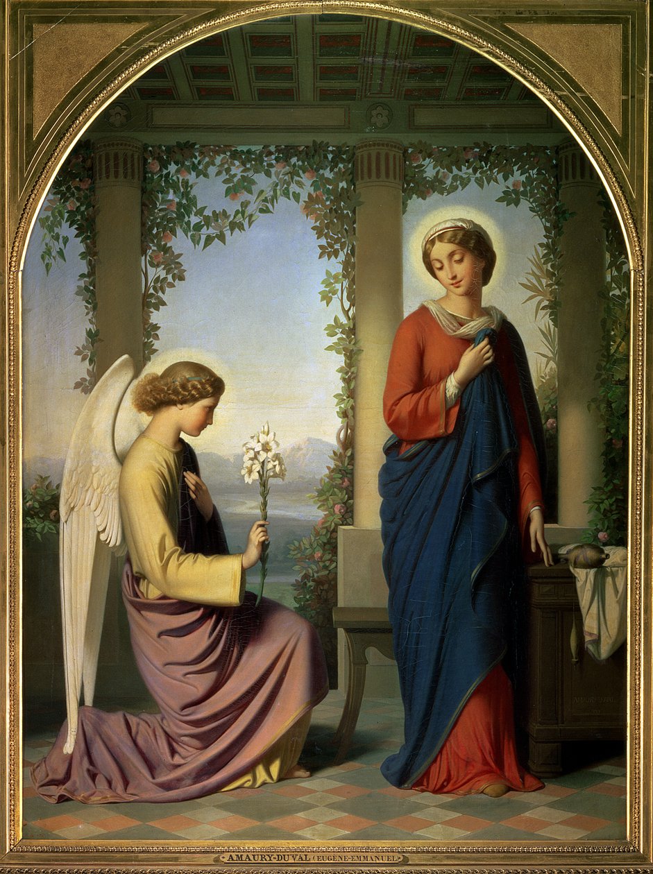 The Angelic Salutation, or The Annunciation by Eugene Emmanuel Amaury Duval