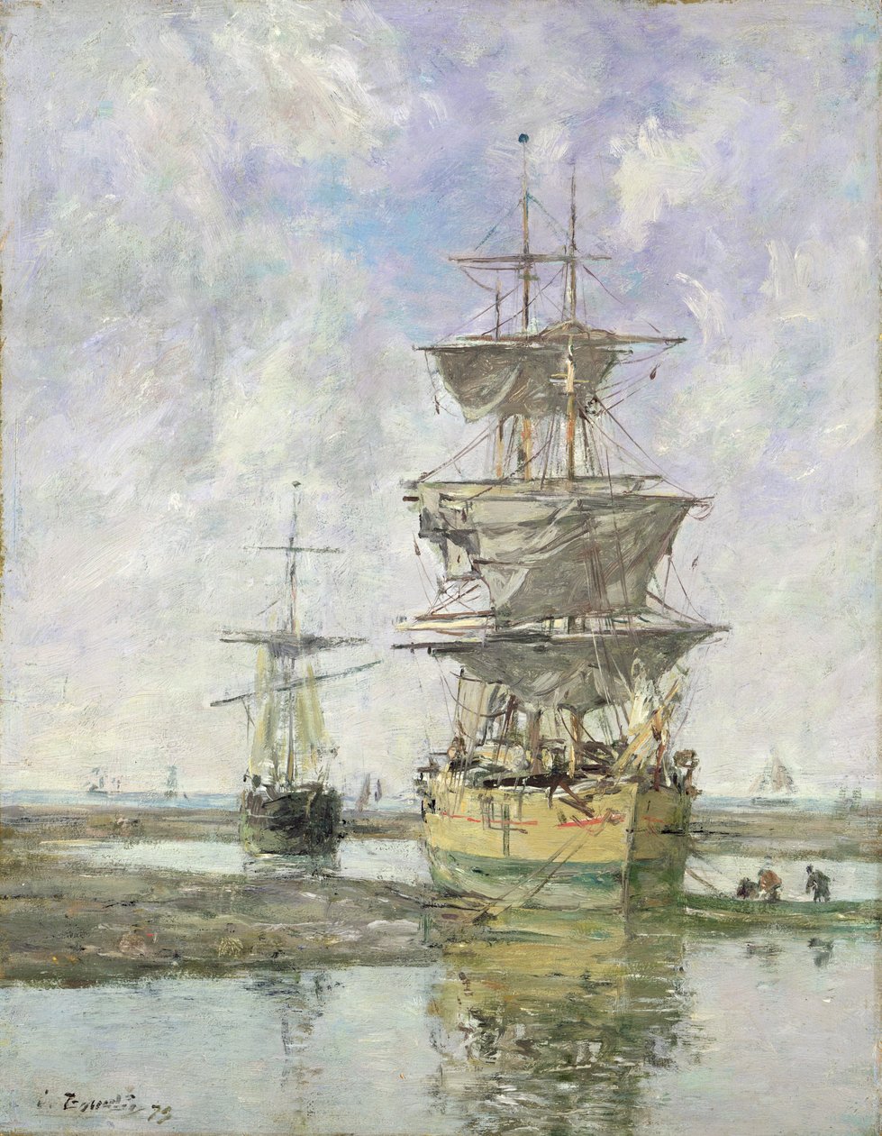 The Large Ship by Eugene Louis Boudin