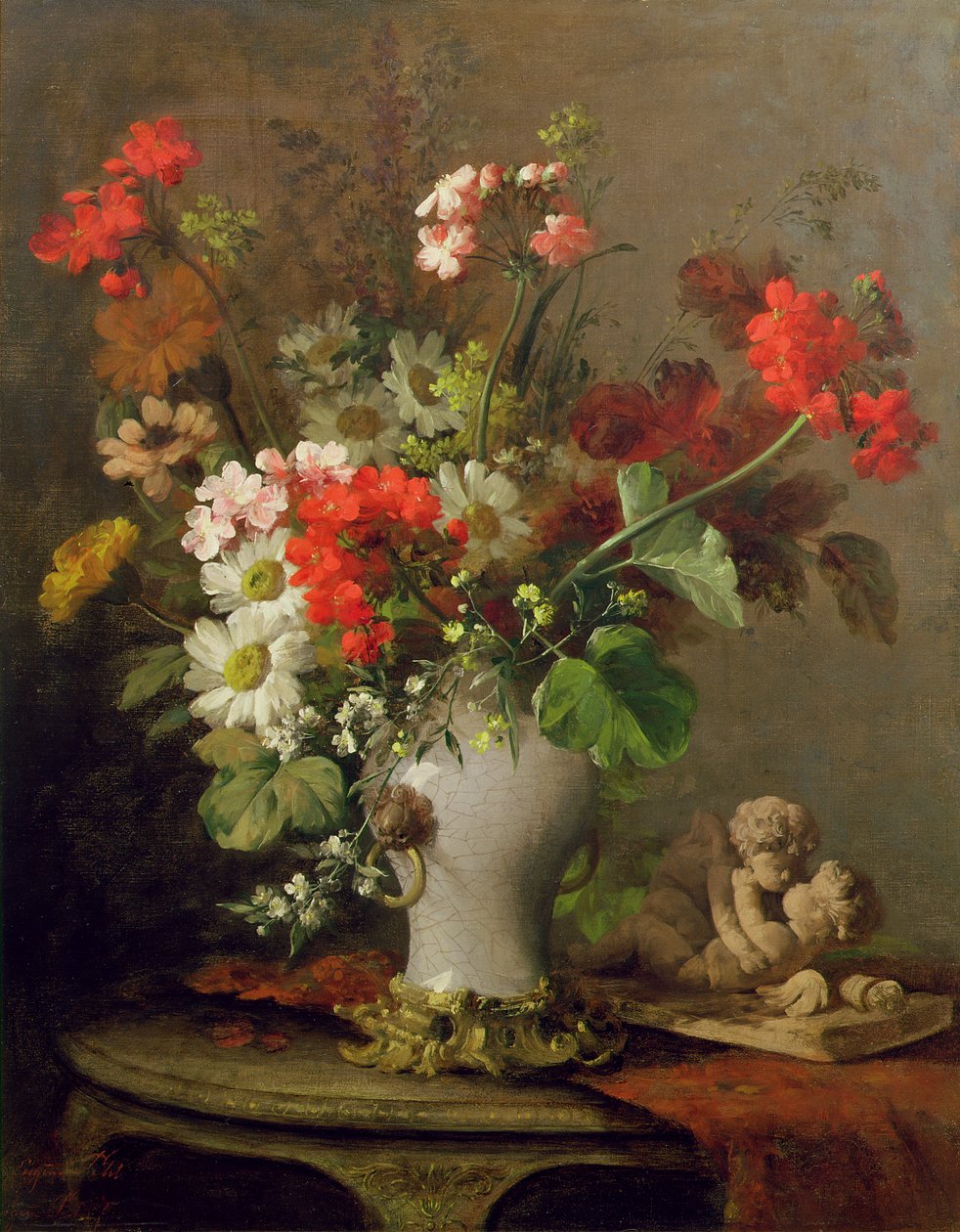 Summer Flowers in a Vase by Eugene Petit