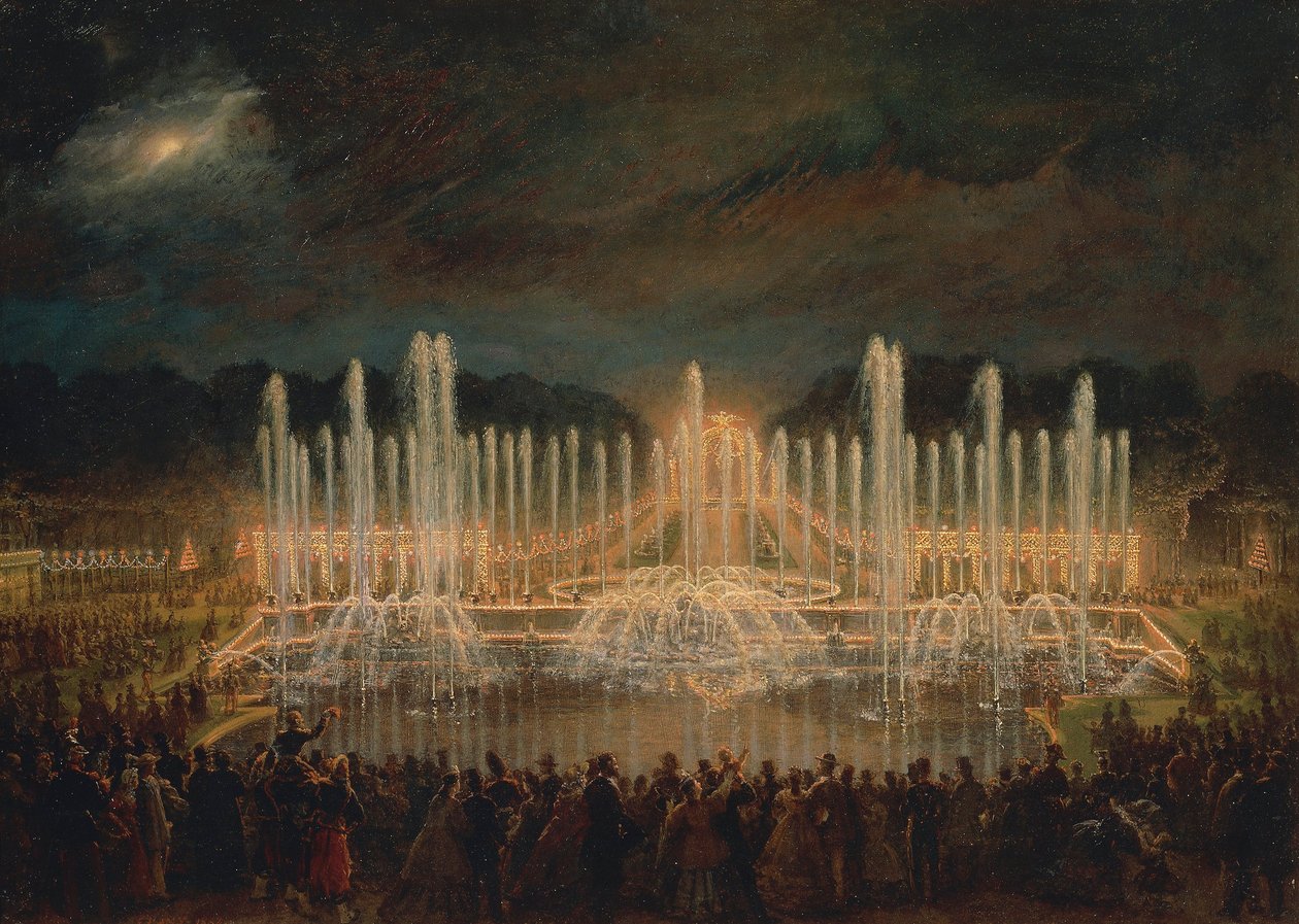 Nocturne in Versailles by Eugene Louis Lami