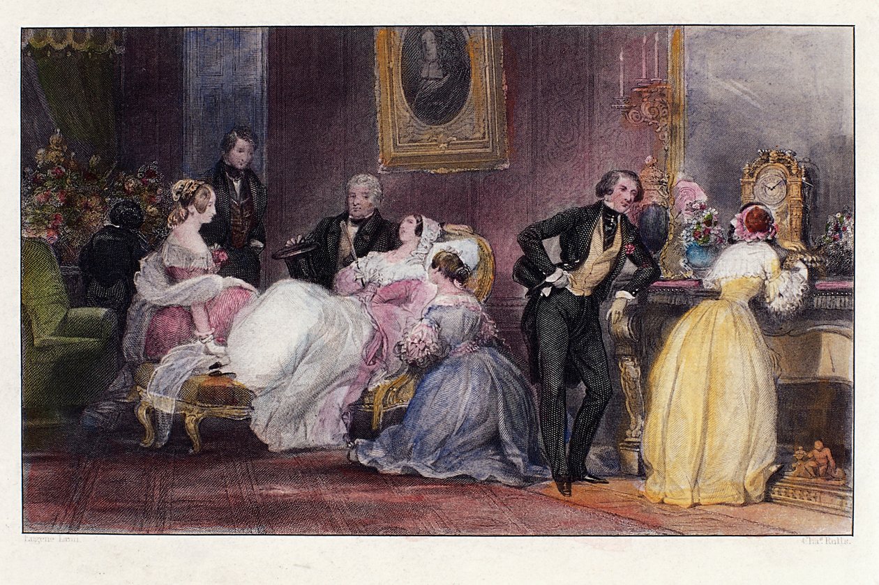 The Convalescence, Scene from In Summer in Paris by Jules Janin by Eugene-Louis Lami