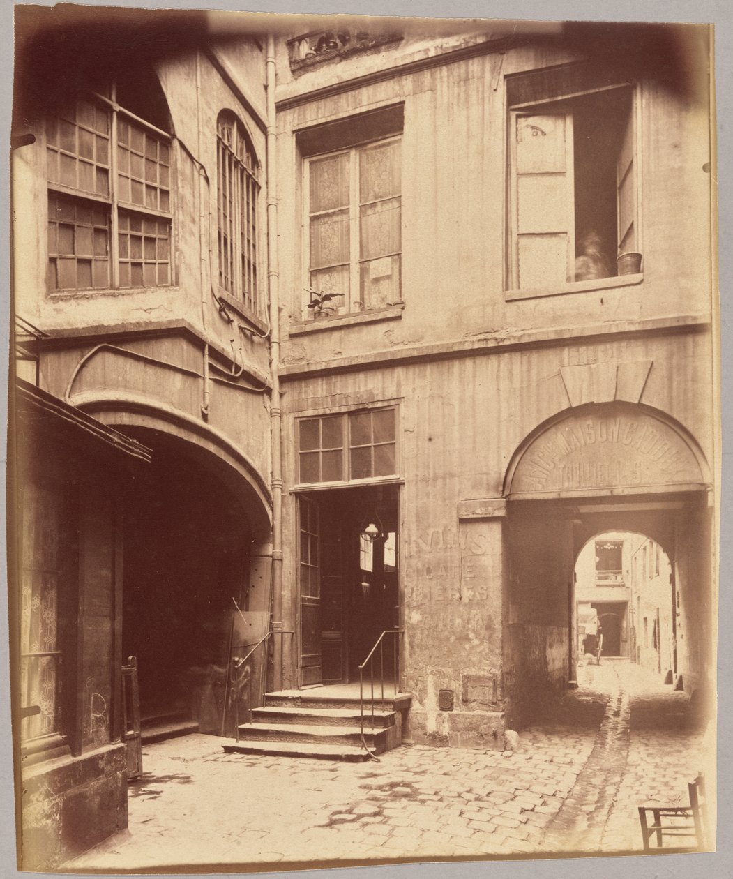 Red Castle, Rue Galande by Eugène Atget