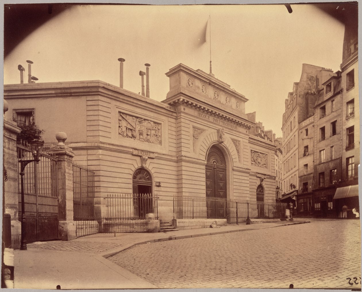 École Polytechnique, Rue Descartes by Eugène Atget
