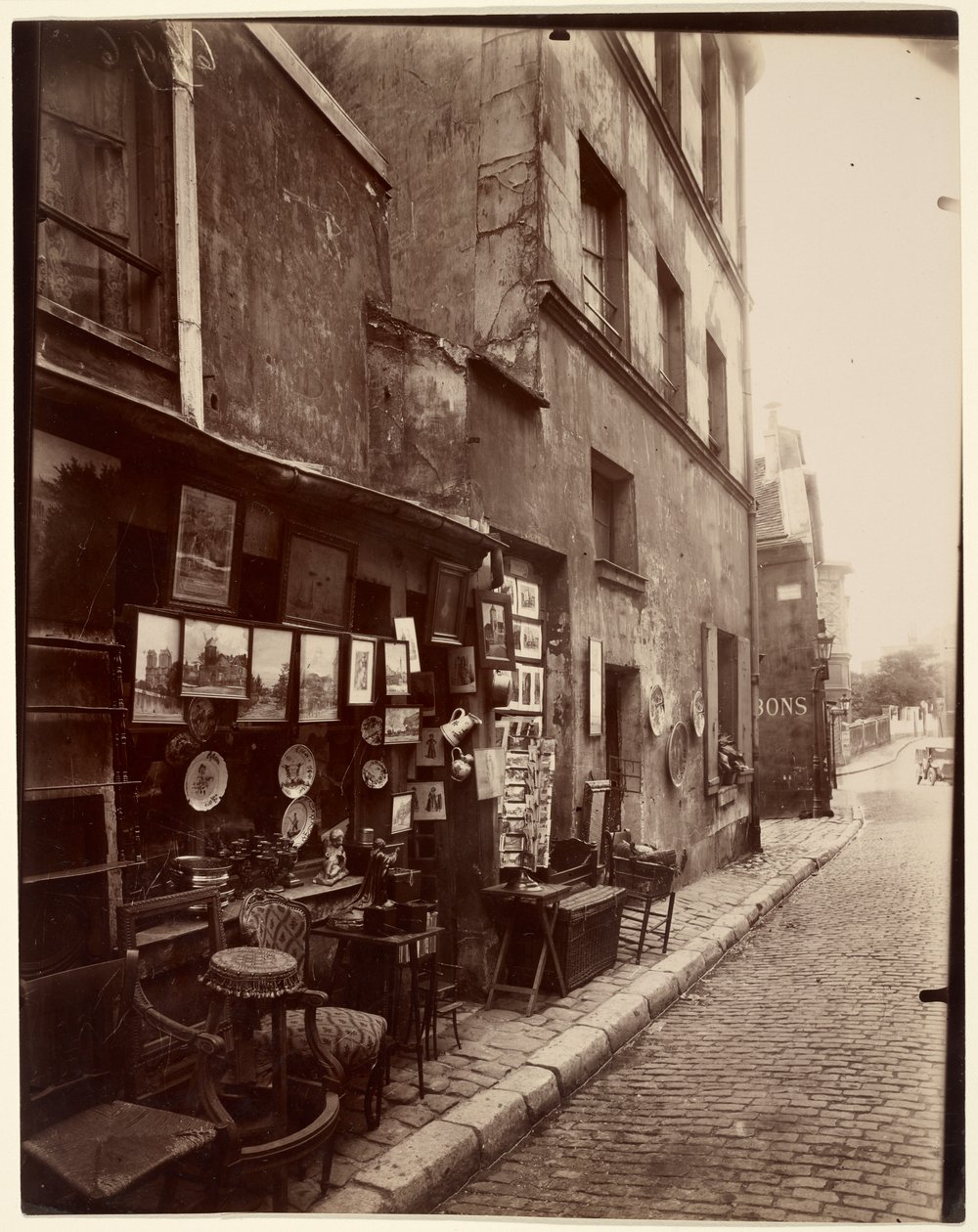 Rue Norvins by Eugène Atget