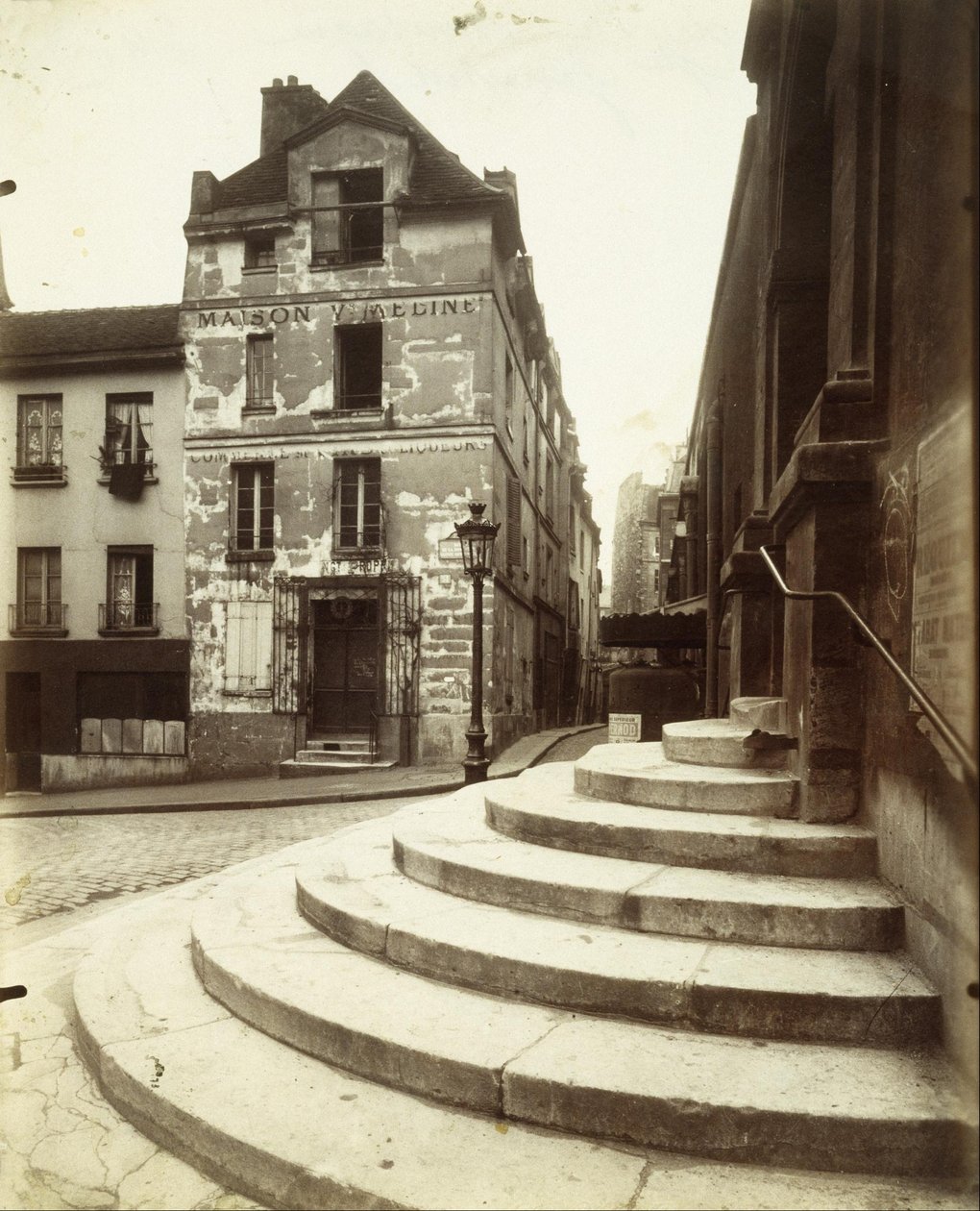 Rue de la Montagne-Sainte-Geneviève by Eugène Atget