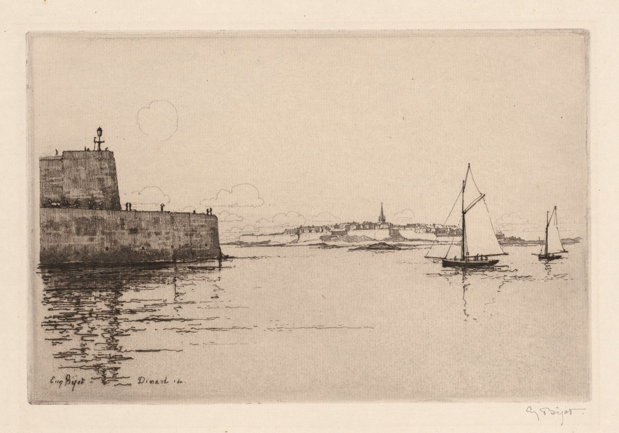 Saint-Malo Viewed from Dinard by Eugene Bejot