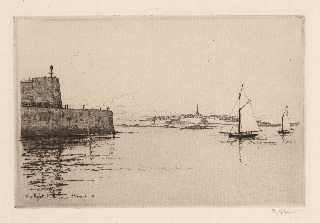 Saint-Malo Viewed from Dinard by Eugene Bejot