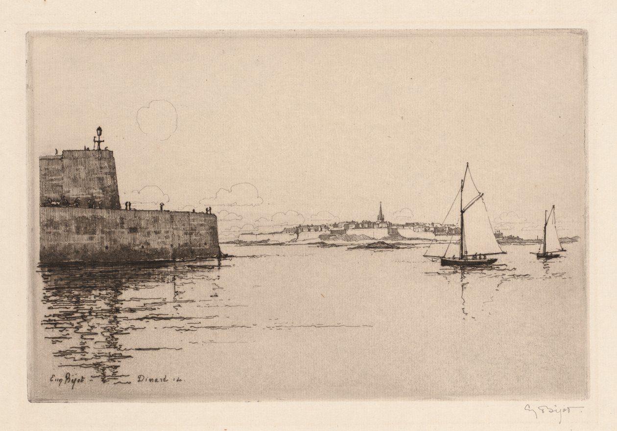 Saint-Malo Viewed from Dinard by Eugene Bejot
