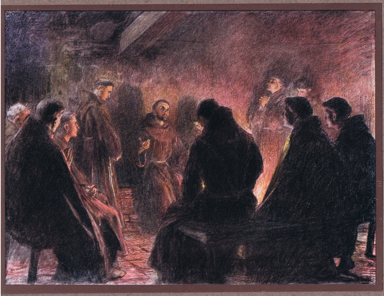 St Francis and the friars discourse of God by Eugene Burnand