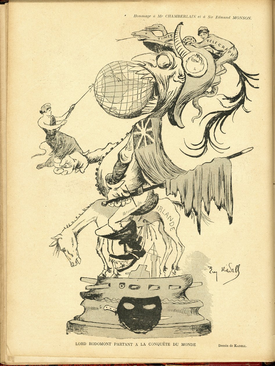 Illustration of Eugene Cadel in Le Rire by Eugene Cadel