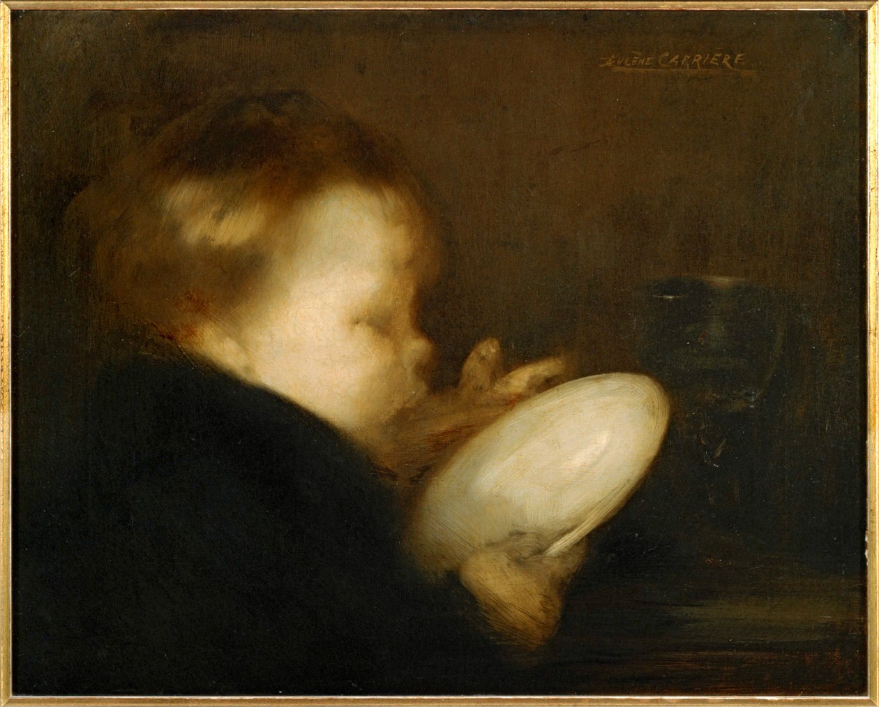Child with Plate by Eugene Carriere