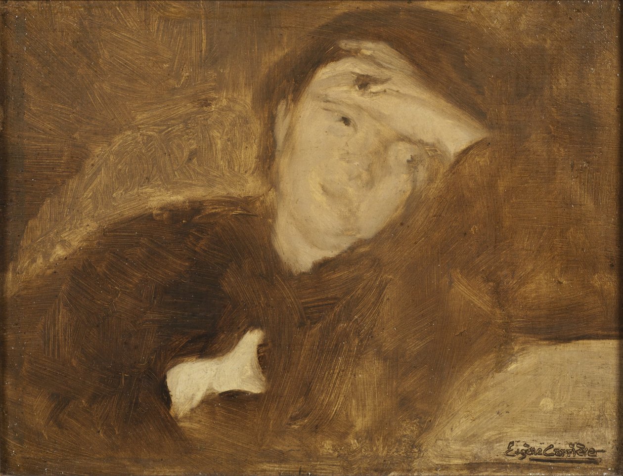 Portrait of a Lady (Study) by Eugène Carrière