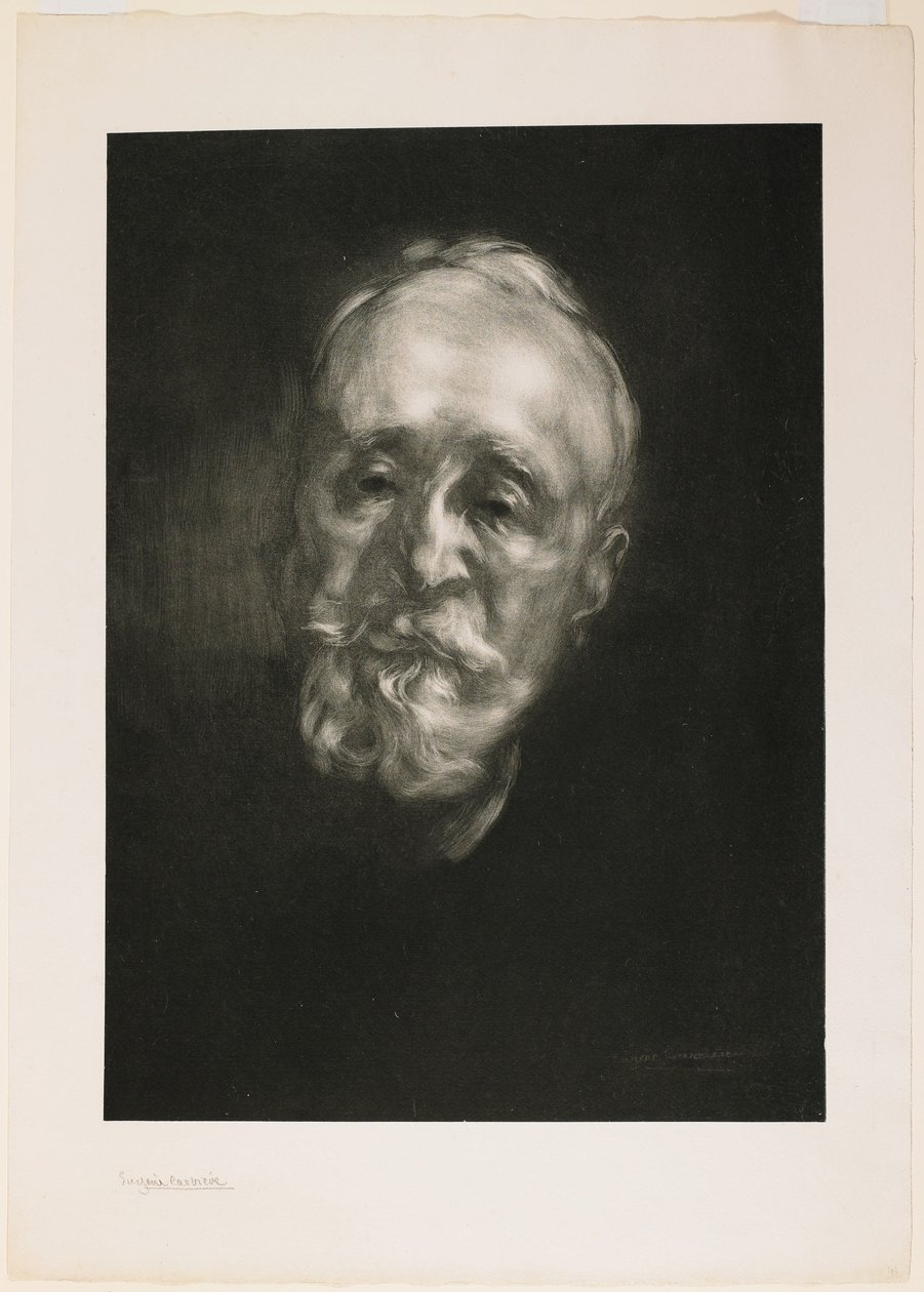 Puvis de Chavannes (Second Plate) by Eugène Carrière