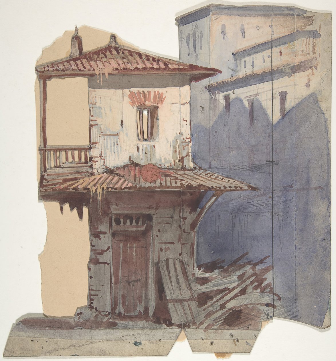 Design for a Stage Set at the Opéra, Paris by Eugene Ciceri