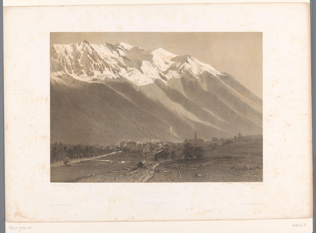 View of Chamonix at the Foot of Mont Blanc by Eugene Ciceri