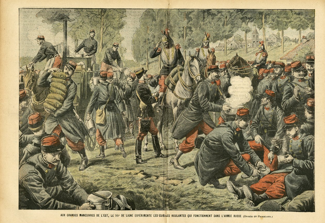 Illustration of Eugene Damblans (1865-1945) in Le Pelerin by Eugene Damblans