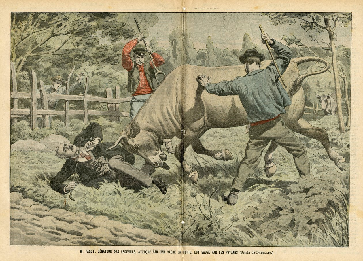 Illustration of Eugene Damblans in Le Pelerin by Eugene Damblans
