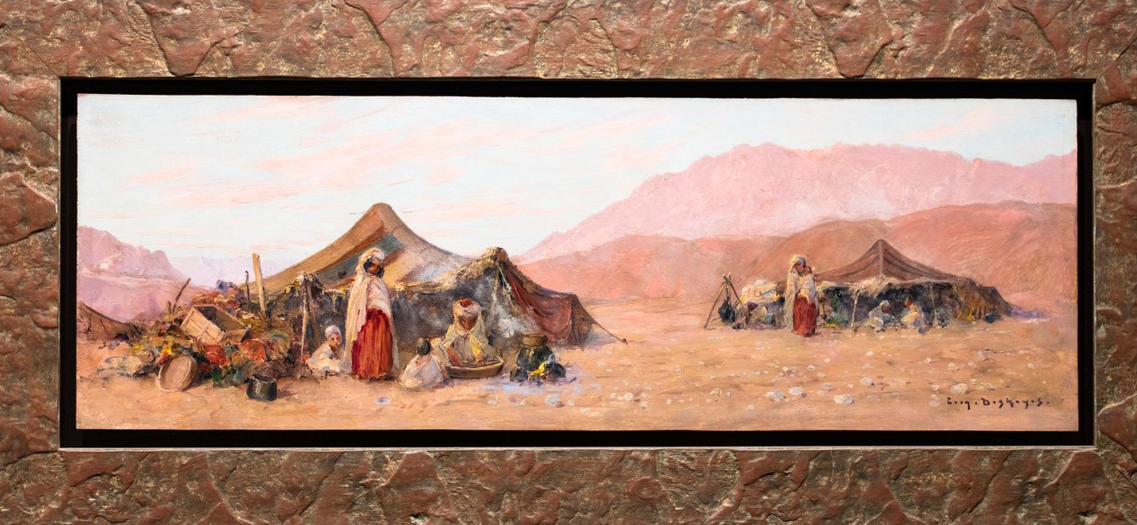 Nomad Camp in Southern Algeria by Eugene Deshayes