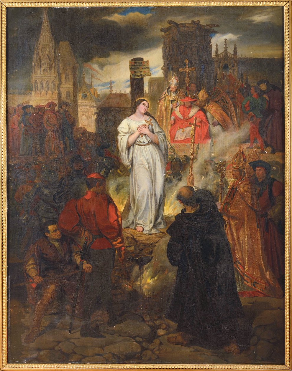 The Death of Joan of Arc, by Deveria, Eugene by Eugene Deveria