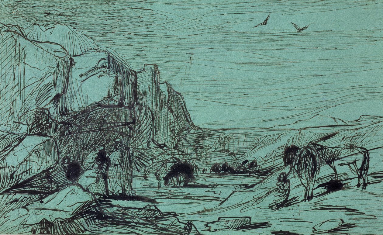 Rest in the Desert by Eugène Fromentin