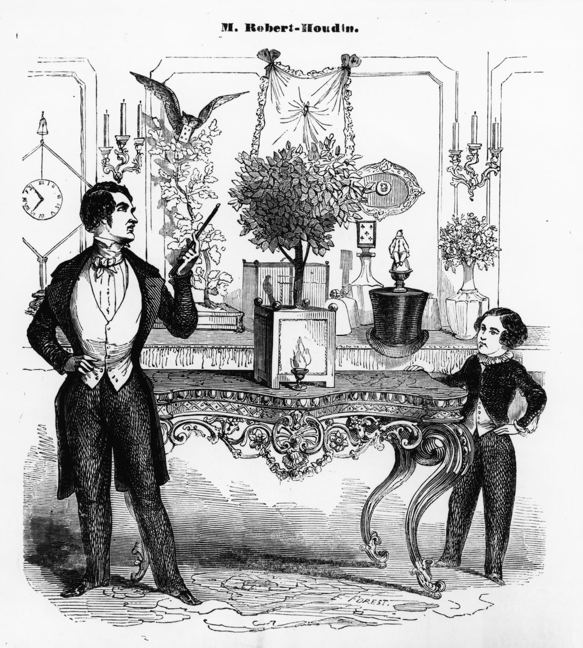 Jean Eugene Robert-Houdin Explaining a Mechanical Toy by Eugene Hippolyte Forest