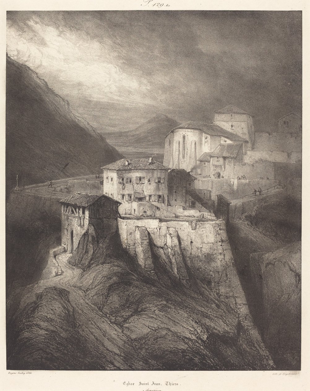 Eglise Saint-Jean, Thiers by Eugene Isabey