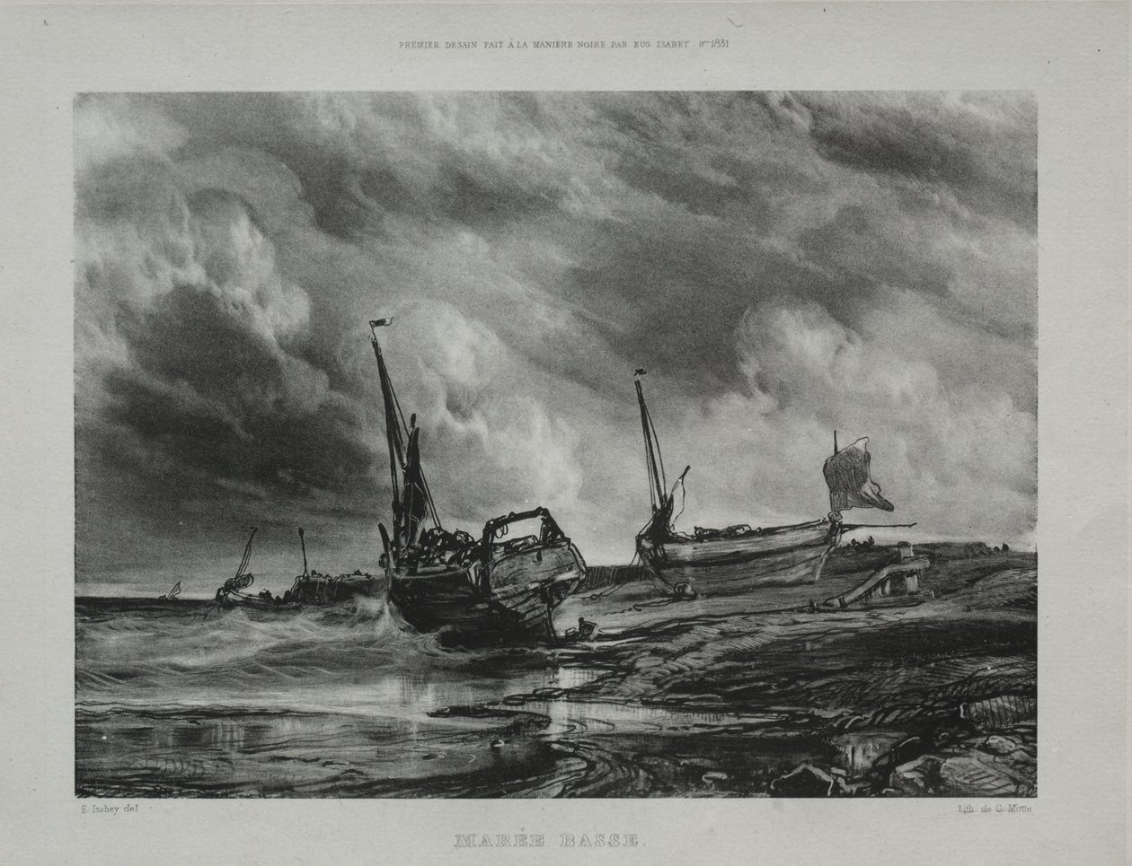 Low Tide by Eugene Isabey