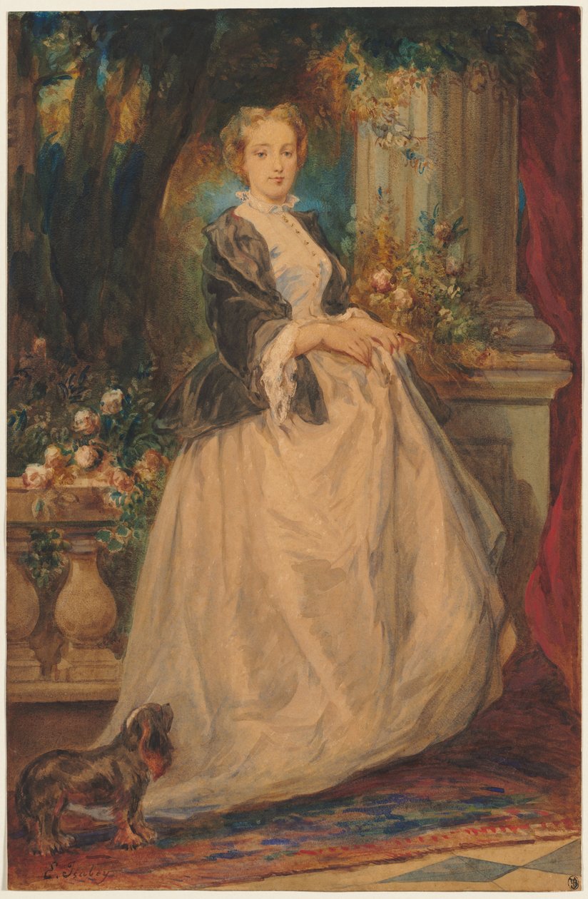 Portrait of Madame Thomas née Camille Boucher by Eugene Isabey
