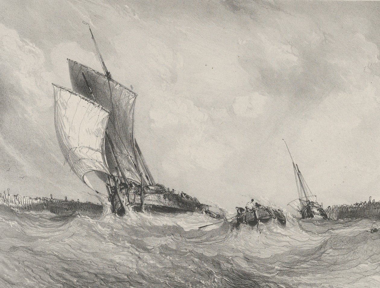 Returning to the Port, 1833 by Eugene Isabey