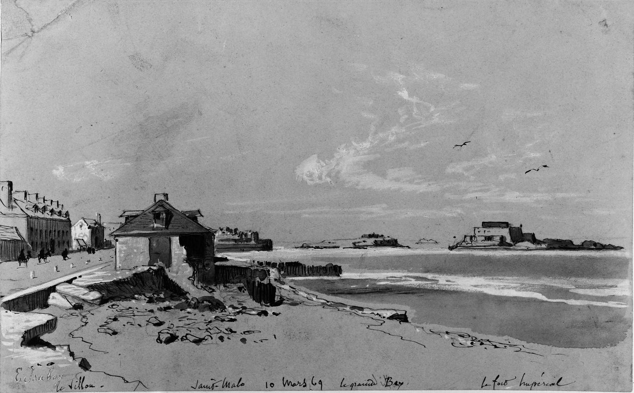 St. Malo by Eugene Isabey
