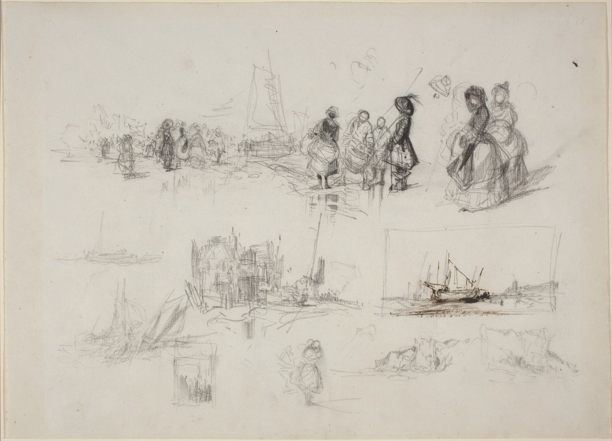 Seaside Studies by Eugene Isabey