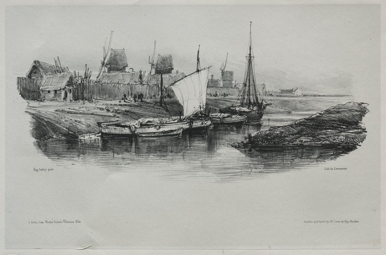 Souvenirs: Canal Bank by Eugene Isabey