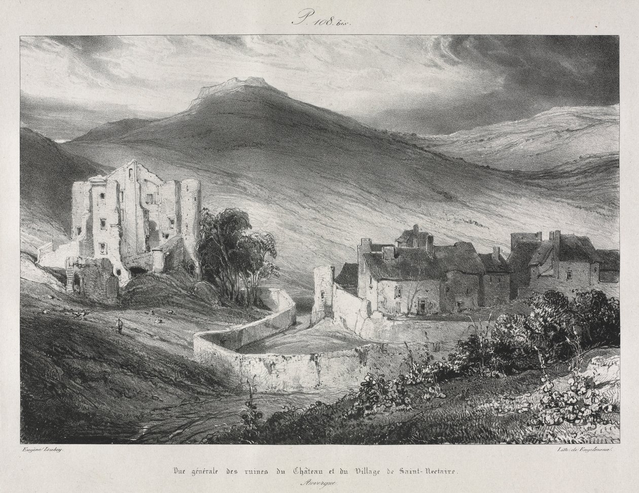 Picturesque and Romantic Voyages in Ancient France, Auvergne by Eugene Isabey
