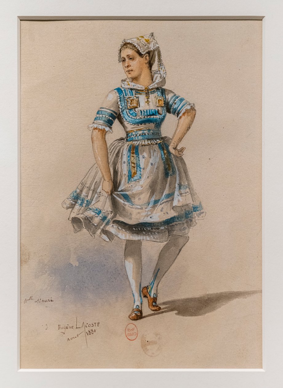 The Korrigane, Ballet of Charles-Marie Widor, Costume Model by Eugene Lacoste