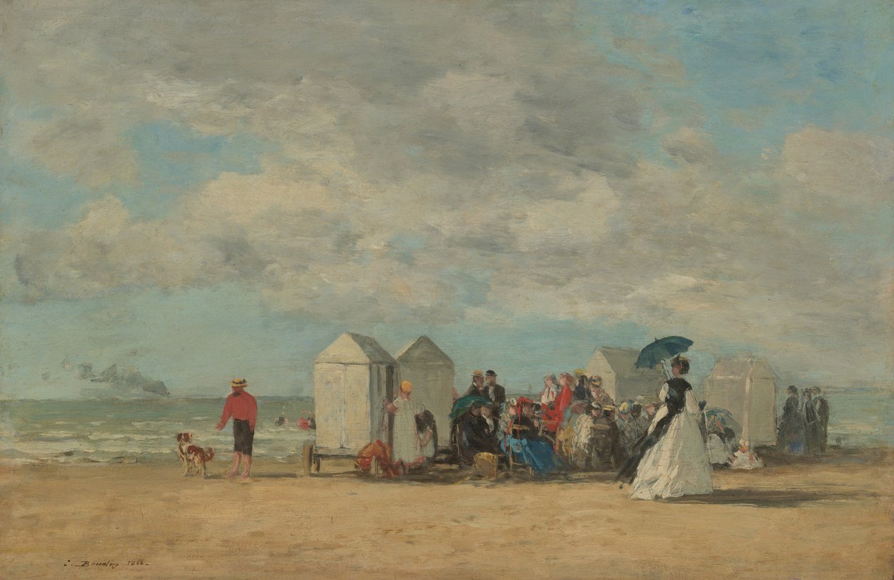 Beach Scene by Eugene Louis Boudin