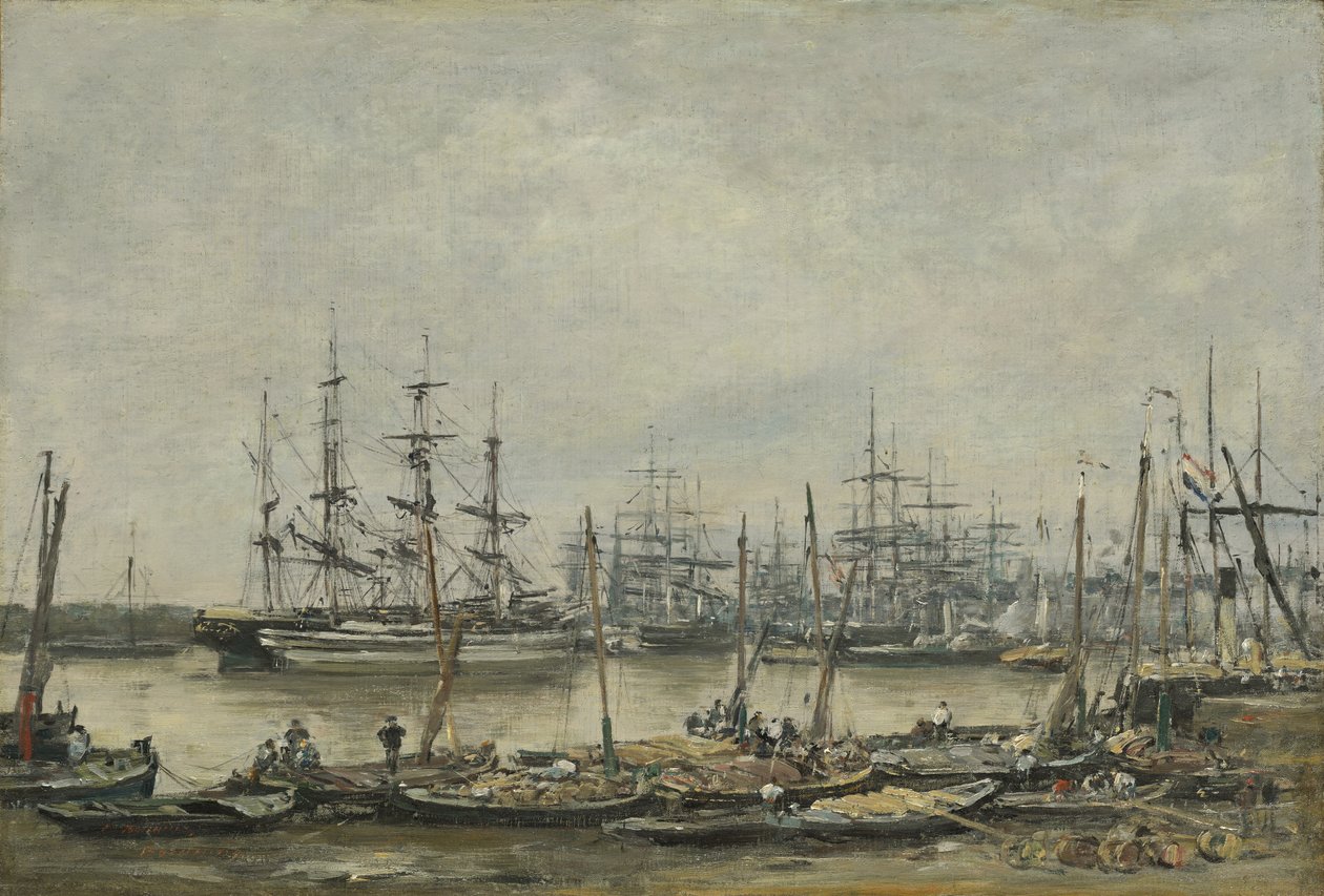 Bordeaux, the Quais by Eugene Louis Boudin