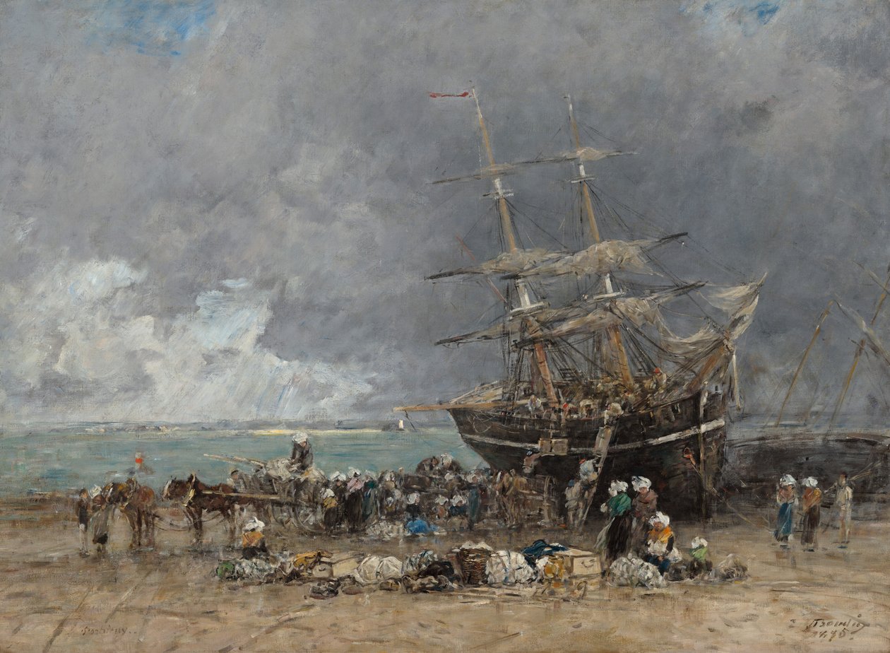 Return of the Terre-Neuvier by Eugene Louis Boudin