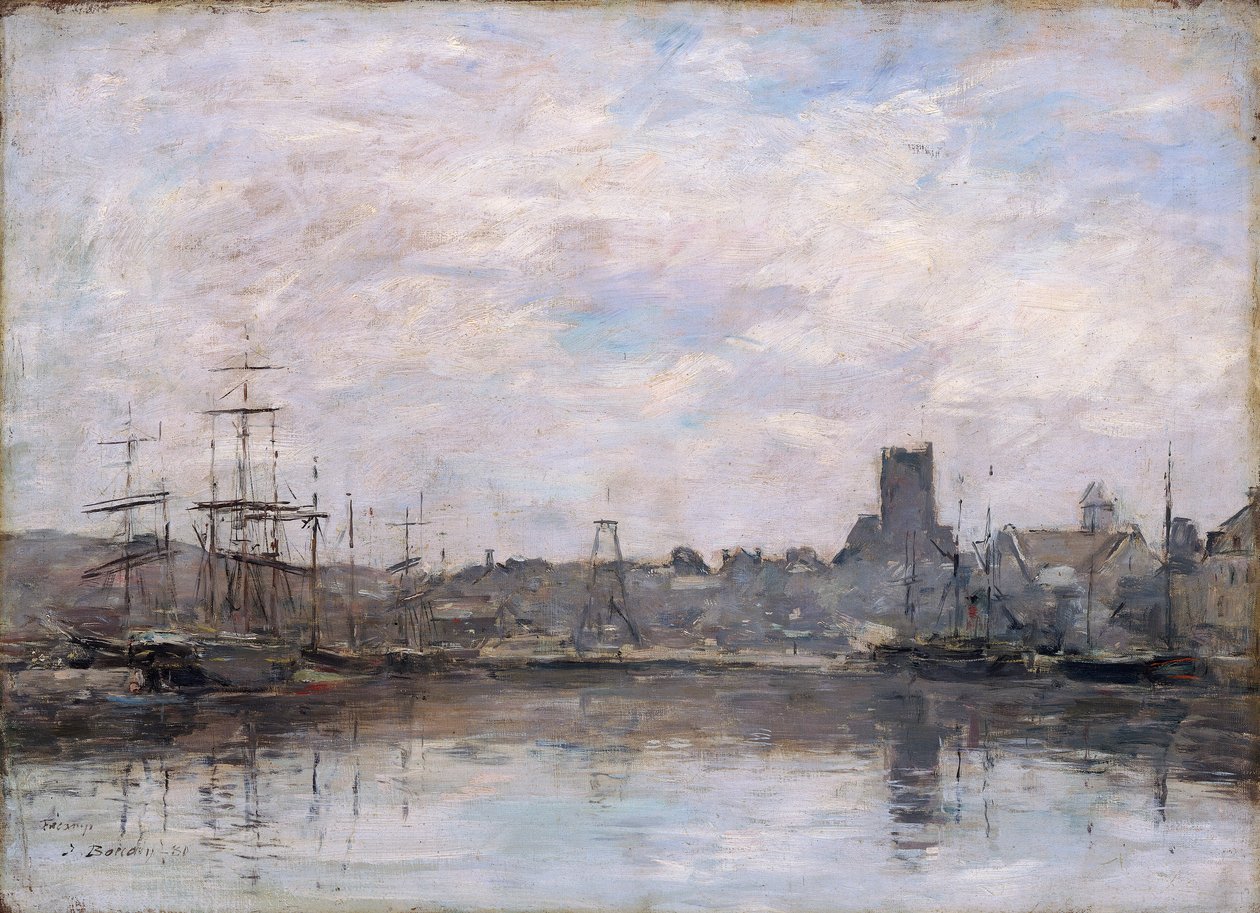 September Morning: Port of Fecamp by Eugene Louis Boudin