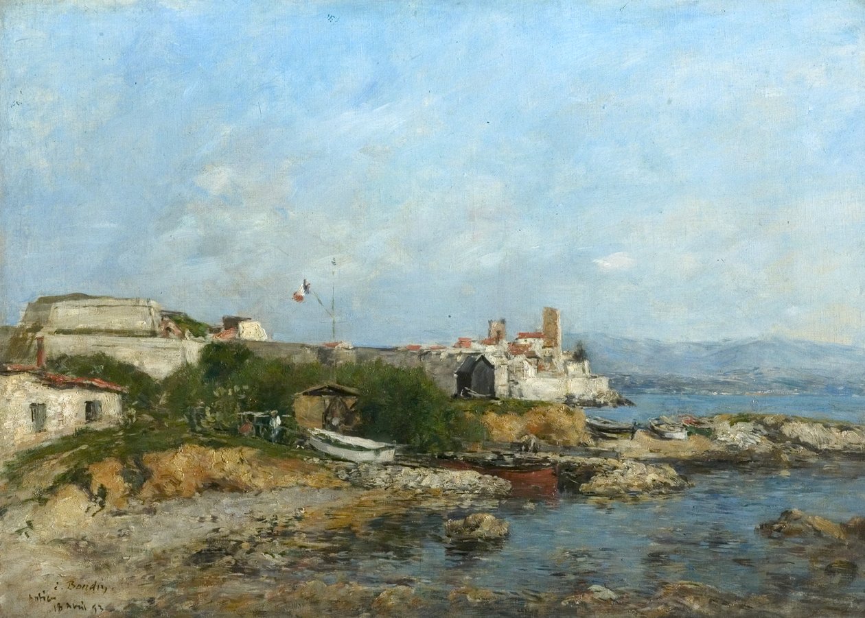 The Fortifications at Antibes, France, 1893 by Eugene Louis Boudin