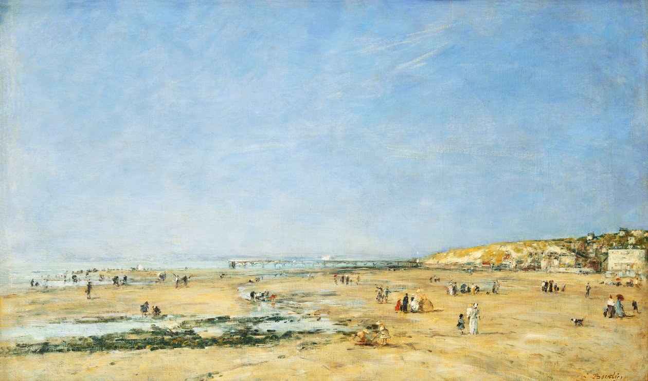 Trouville, General View of the Beach by Eugene Louis Boudin