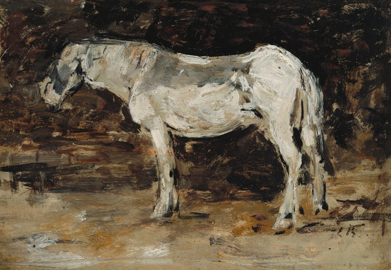White Horse by Eugene Louis Boudin