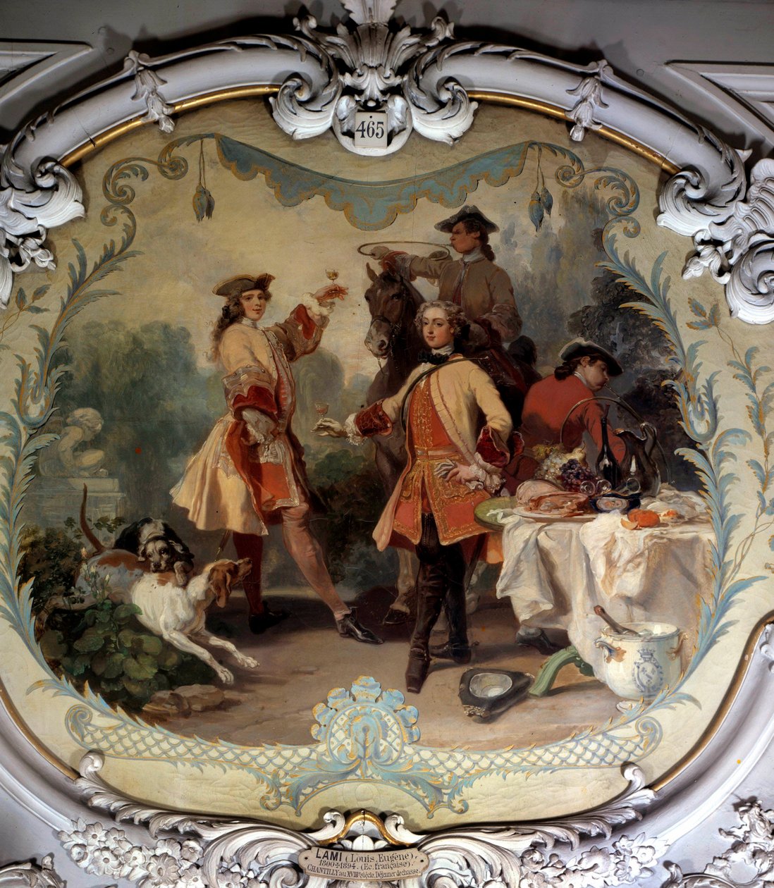 A Hunting Lunch in the 18th Century by Eugene Louis Lami