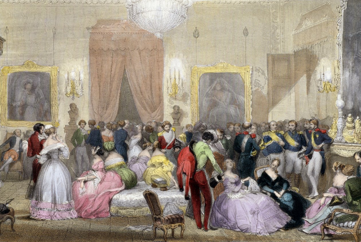 Evening in home of Dukes of Orleans by Eugene Louis Lami