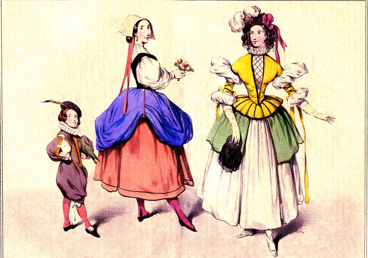 Wearing Fancy Dress by Eugene Modeste Edmond Lepoittevin