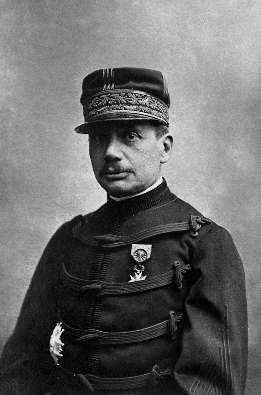 The General Gaston Borgnis Desbordes (1859-1901) military French student of the polytechnic school, after a military career in the artillery of navy, he obtained the command as a head of the troops of Indo China, photographed by Eugene Pirou about 1880-1 by Eugene Pirou