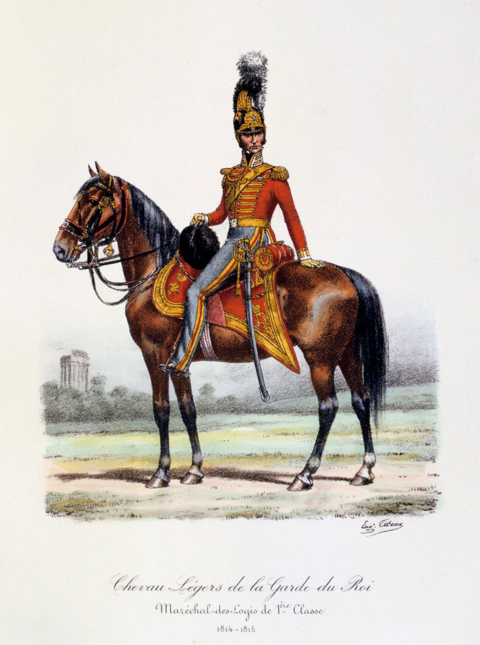 Chevau-Légers de la Garde du Roi, Maréchal-des-Logis de 1er Classe, 1814-15 by Eugene Titeux