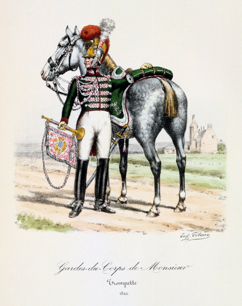 Gardes-du-Corps de Monsieur, Trumpeter by Eugene Titeux